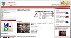Desktop Screenshot of oliveriana.pu.it